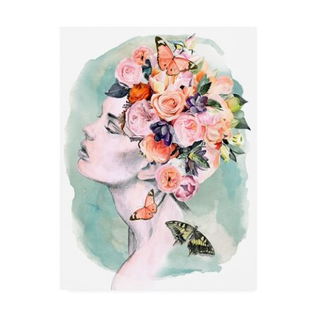 Trademark Fine Art Jennifer Paxton Parker 'Floral Locks I' Canvas Art, 35x47 WAG16512-C3547GG